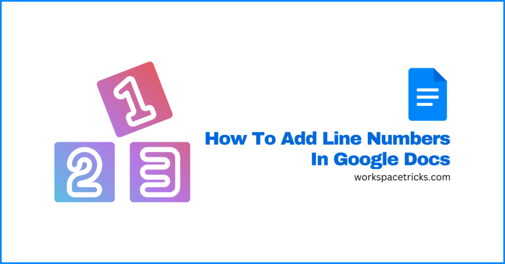 add line numbers in google docs image