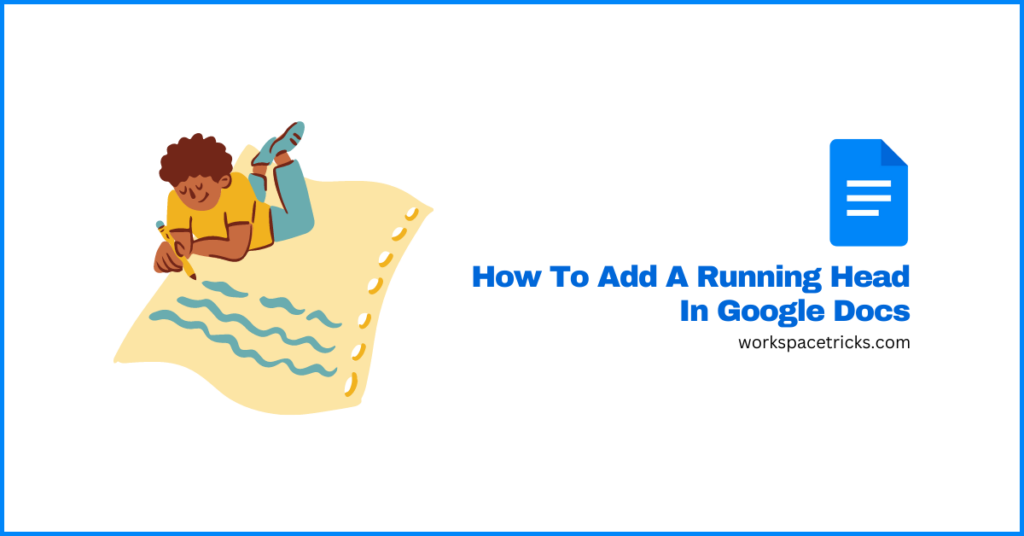 add running head google docs