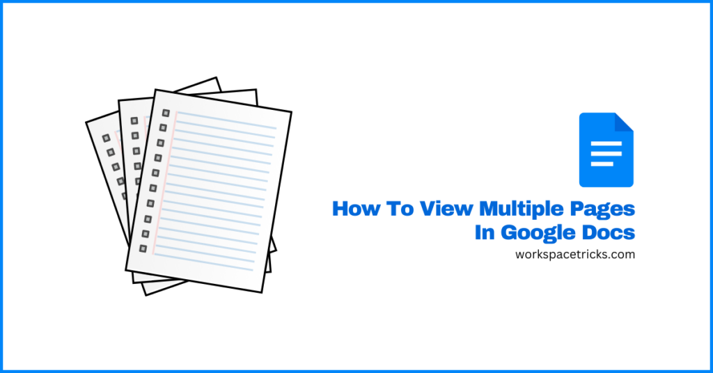 view multiple pages in google docs