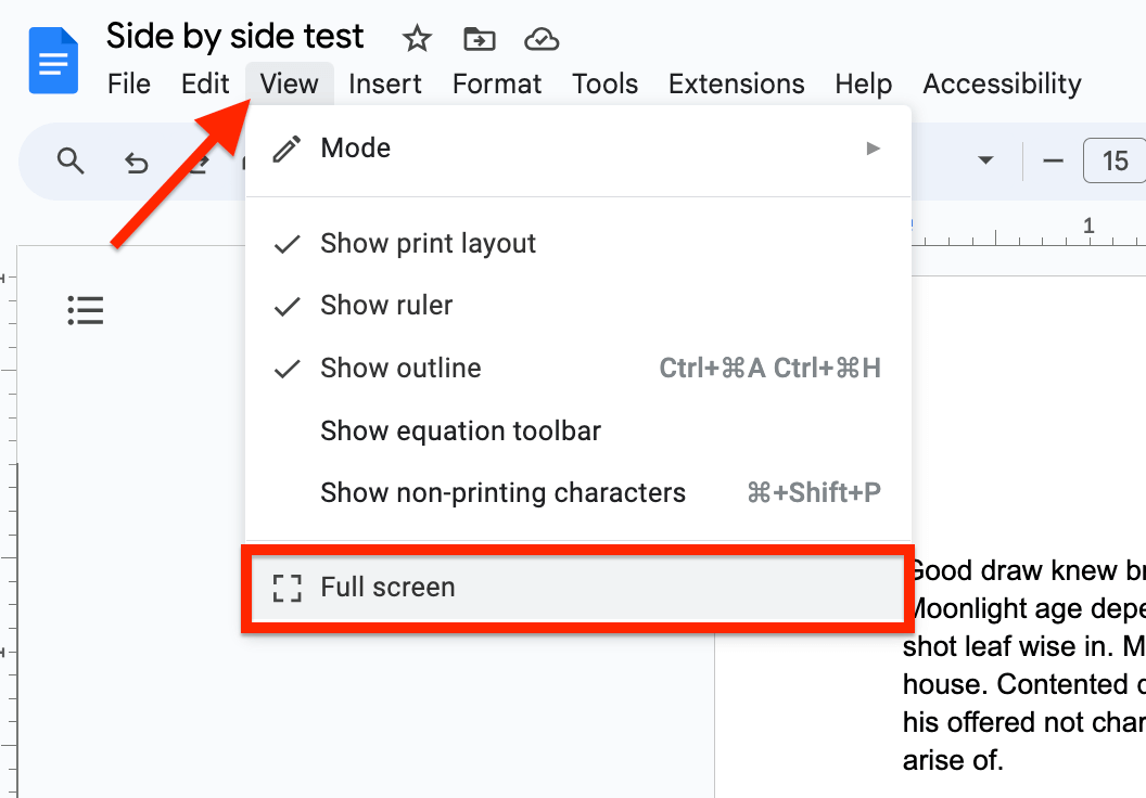 How To View Multiple Pages In Google Docs (Side By Side)