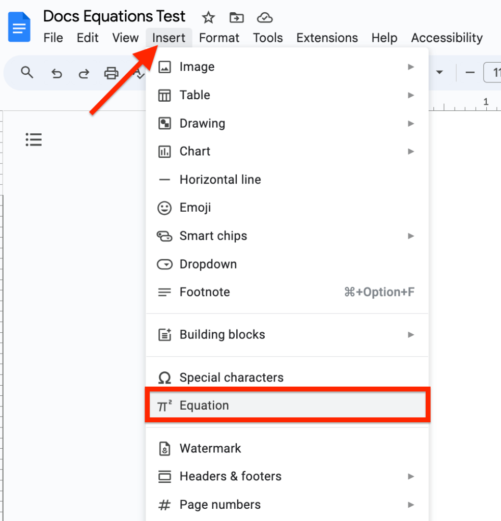 click equation docs